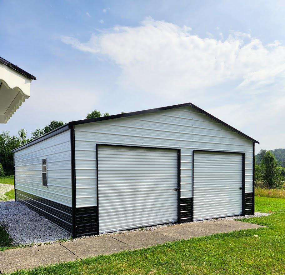 $2,763 OFF - ONLY $8,287 + tax - 24x30x9 BOXED EAVE ROOF GARAGE - NO CREDIT CHECK!