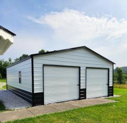 $2,763 OFF - ONLY $8,287 + tax - 24x30x9 BOXED EAVE ROOF GARAGE - NO CREDIT CHECK!