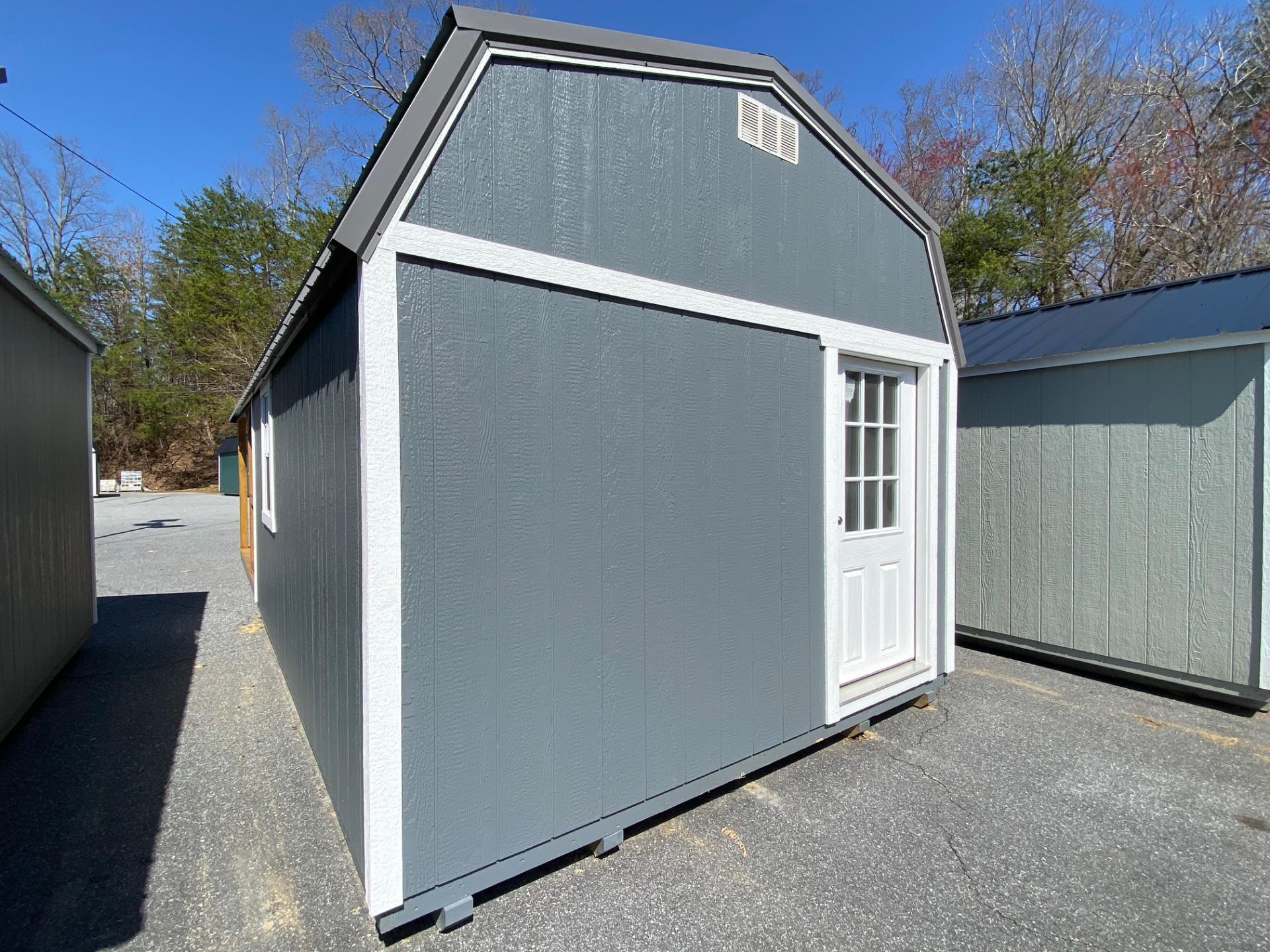 MORGANTON: 12x28 Lofted Barn, Porch Package