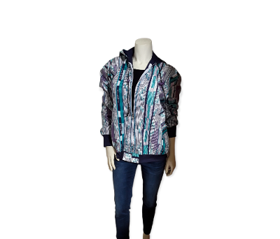 Unisex African Print Bomber Jacket