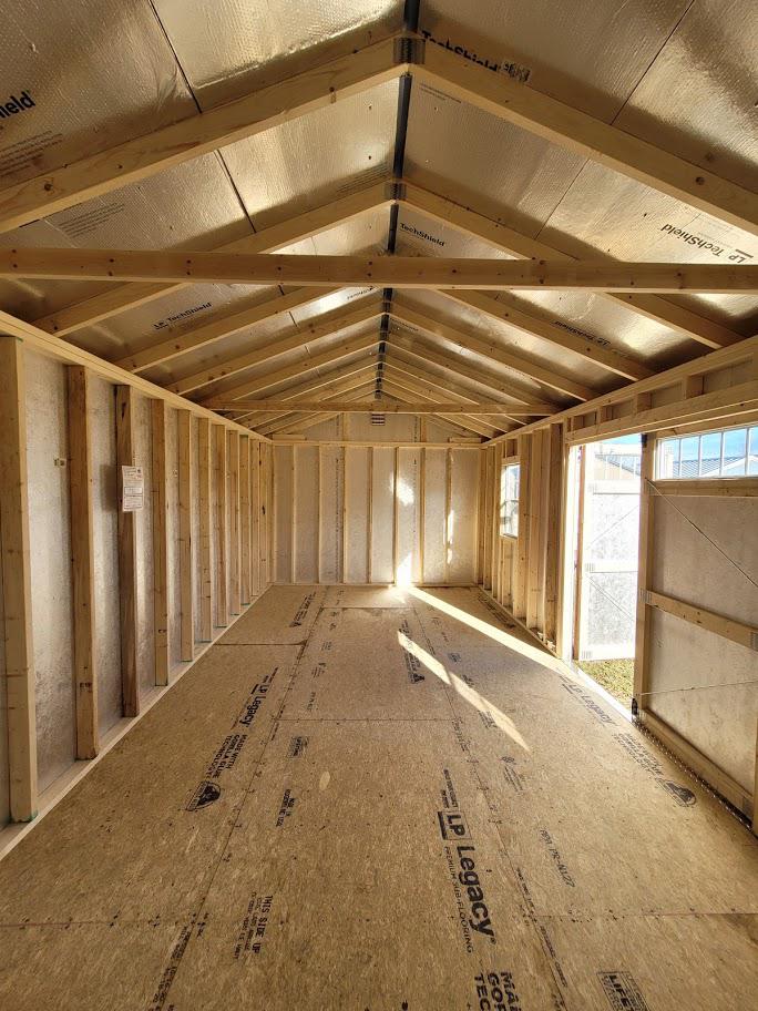 MARION: BEAUTIFUL TWO-TONED 12x24 STORAGE BUILDING w/HIGH WALLS!