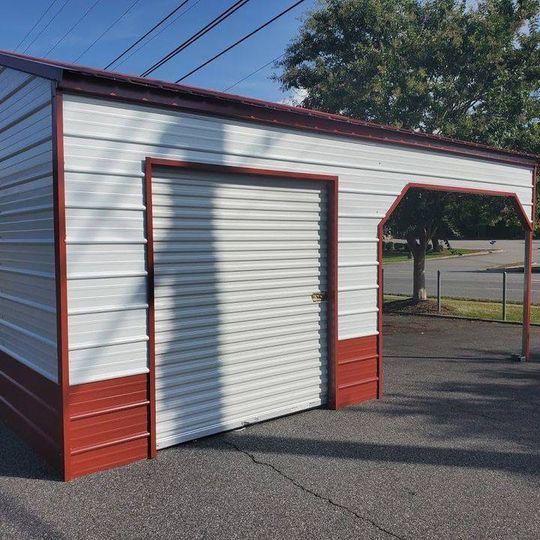 20x20x8 Combo Unit Carport