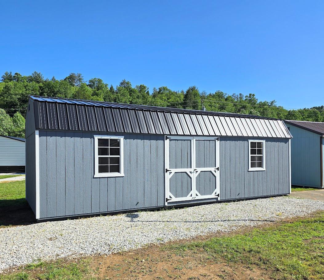 $484 OFF! 12X28 DAWN GRAY LOFTED BARN - ONLY $9,211 - $364 DOWN & $364/MO - NO CREDIT CHECK - EVERYONE APPROVED!