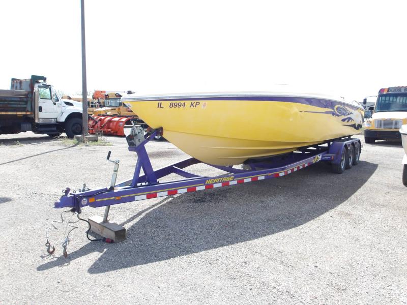 T8 - 2004 Baja Outlaw *** Boat Has NO Engines *** 2004 heritage roadrunner boat trailer