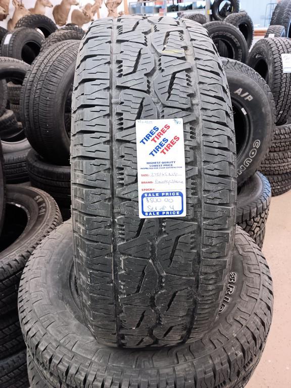 275/65R18 Bridgestone Dueler A/T Tires Set of 4