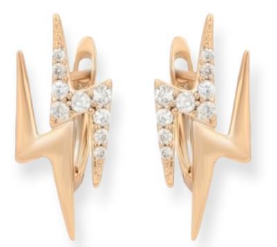Cubic Zirconia Star Earrings