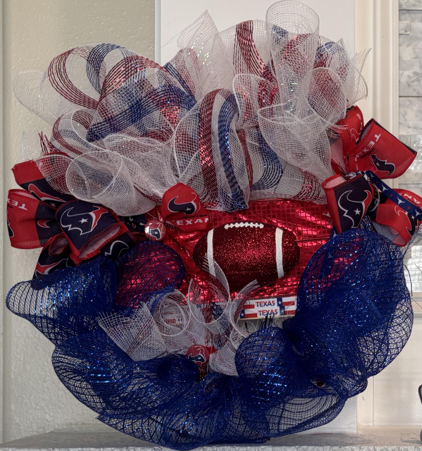 Houston Texans Handcrafted Door Wraths