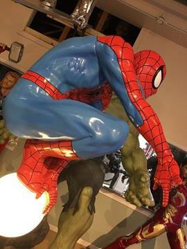 Amazing Spiderman on Lightpole