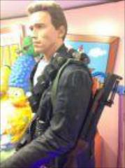 Life Size Terminator Arnold with Working Mini Gun