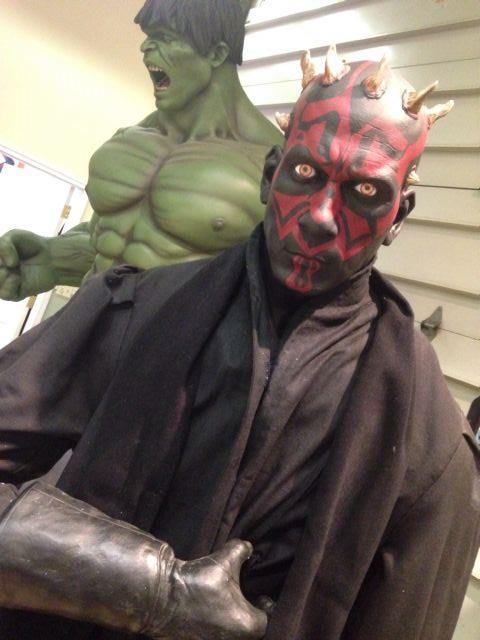 Life Size Custom Star Wars Darth Maul with Base