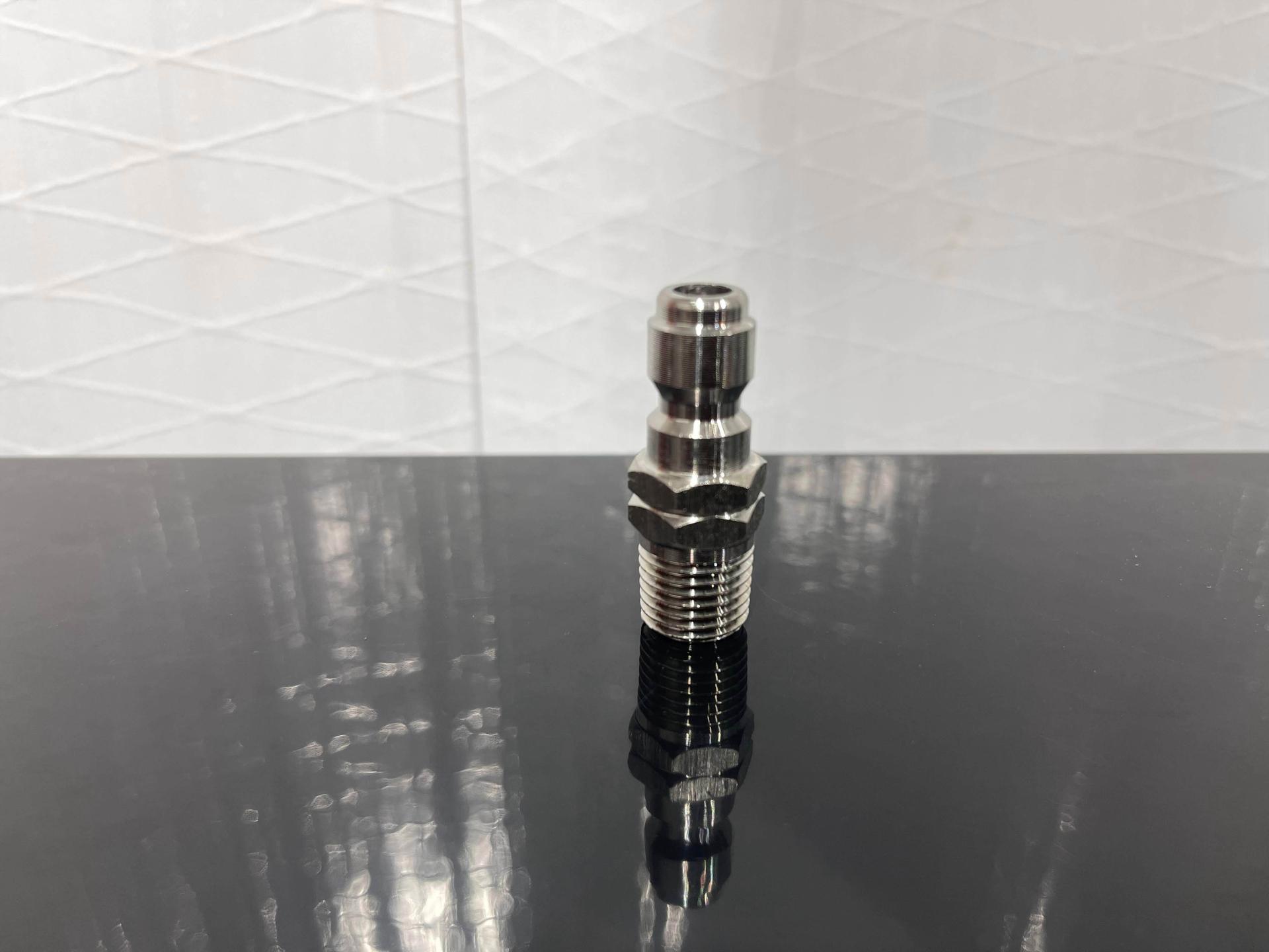 Stainless Steel 1/4" Male Thread Male Quick Connect Fitting