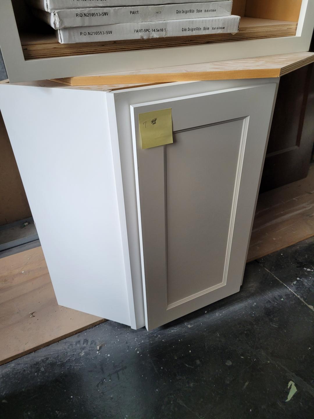 White Corner Cabinet