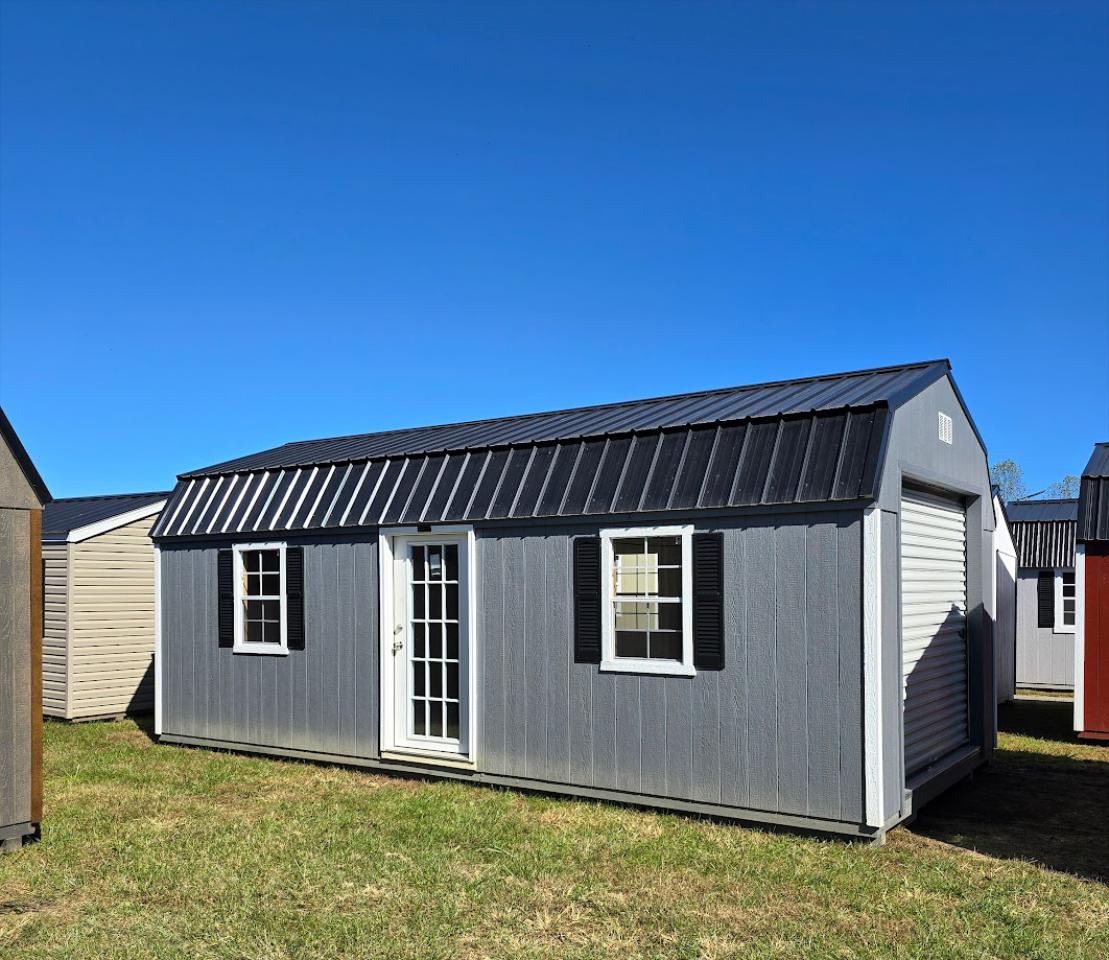 $1,032 OFF this 12x24 Lofted Barn Garage - ONLY $9,291 + tax OR $367 Down and $367/ Month Rent to Own! EVERYONE APPROVED!