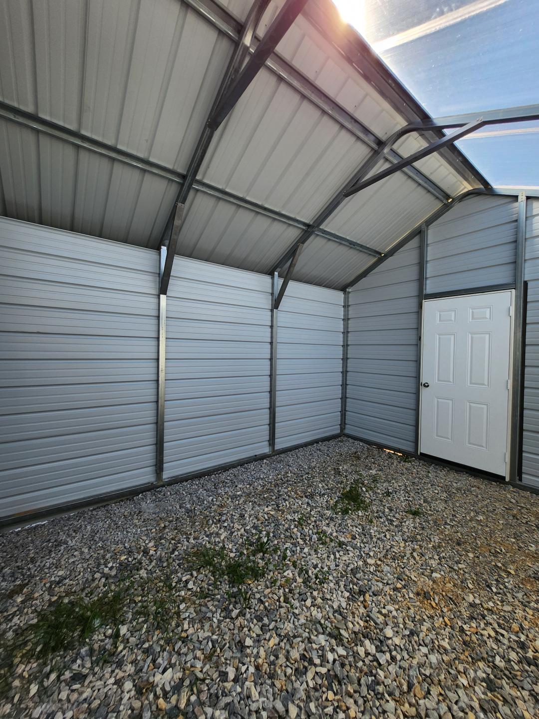 20% OFF! - SAVE $2,390 - ONLY $9,562 for this 12x35x8 Combo Unit with One-Half Double Poly Roof and lots of EXTRA FEATURES!
