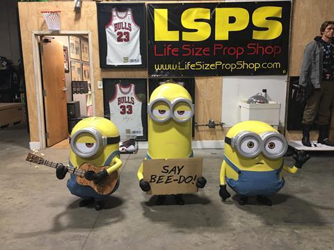 Despicable Me Minions Movie Theater Display