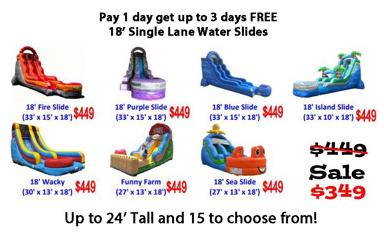 18' Blue Marble Slide (Wet/Dry)