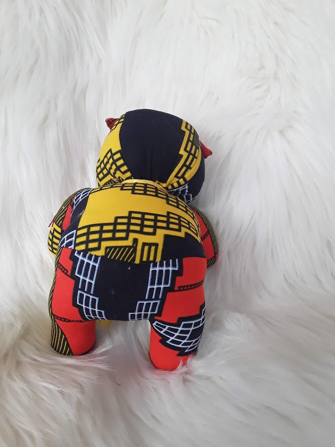 Handmade Ribbon Bow Tie Teddy Bear.