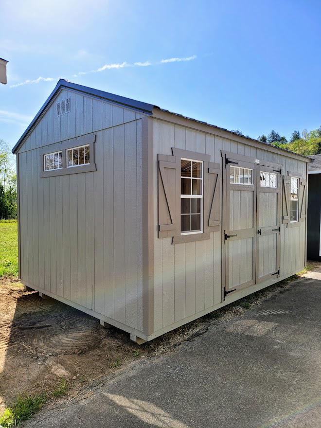 12x16 HIGH WALL UTILITY BUILDING with TONS OF WINDOWS! - 10 YR WARRANTY
