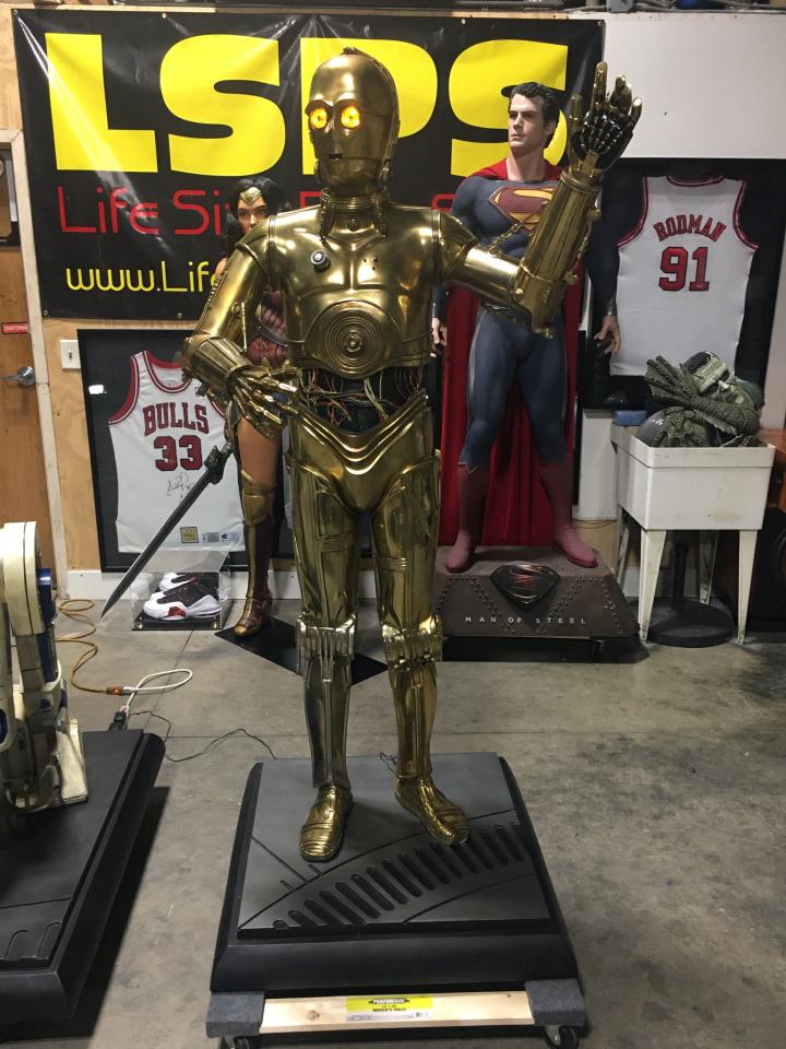Sideshow Version 1 Star Wars C3P0 with Lights and Sound