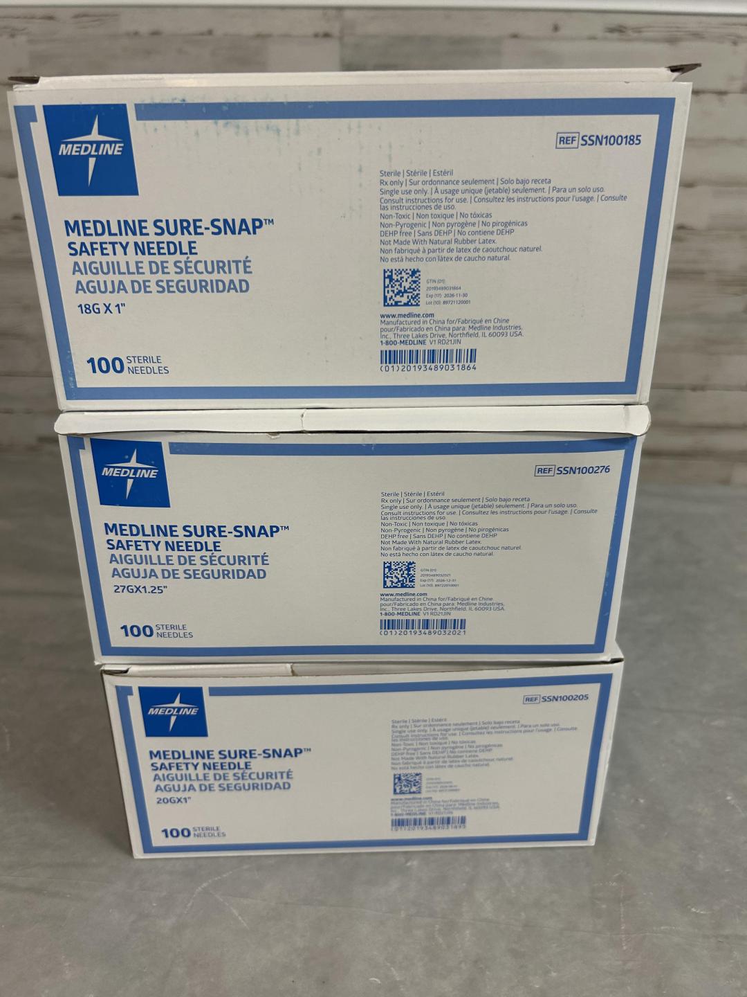 Medline Sure Snap Safety Needle