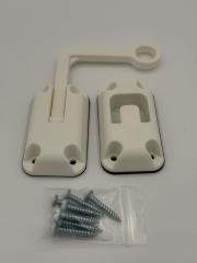 Ring Latch 90 Degree White