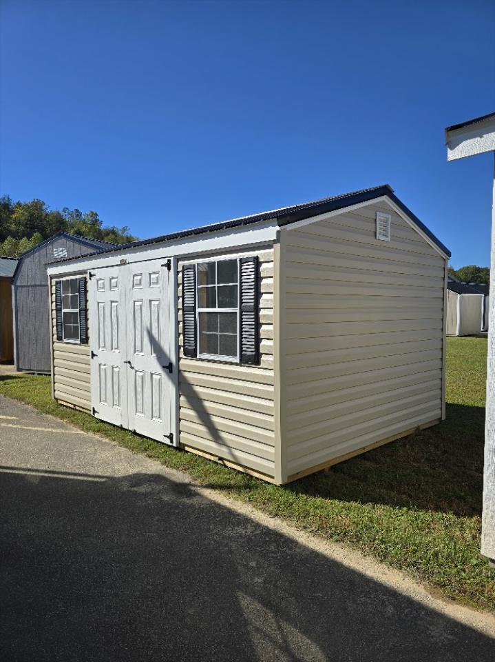 SAVE $598 OFF! - 10x16 ALL AMERICAN VINYL SHED - $5,389 - $213 DN - $213/Mo - NO CREDIT CHECK - EVERYONE APPROVED!