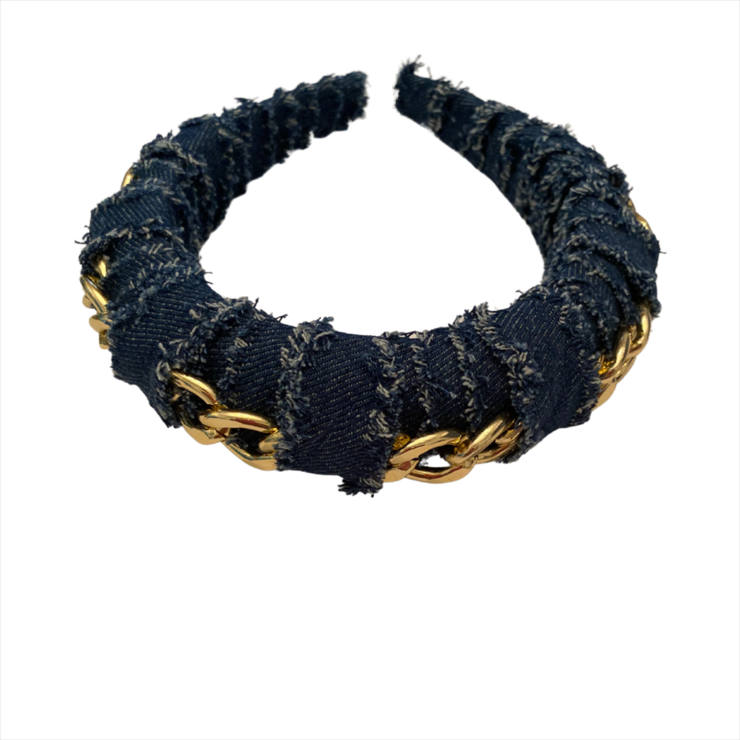 Dark Denim Chain Headband