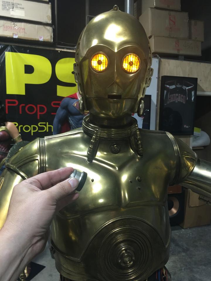 Sideshow Version 1 Star Wars C3P0 with Lights and Sound