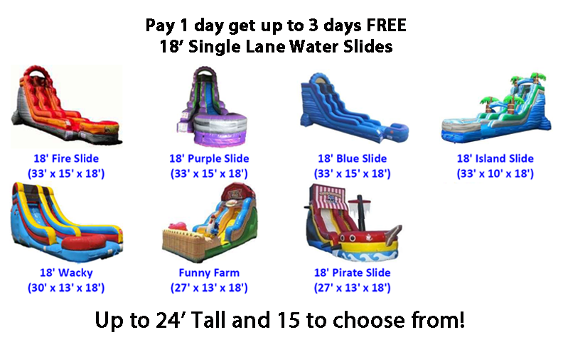 18' Blue Marble Slide (Wet/Dry)