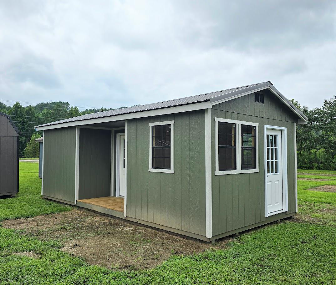 $1,206 OFF - $429 DOWN & $429/mo - $10,856 - 12x24 CENTER PORCH - LOADED - 1st PAYMENT DOWN DELVERS - EVERYONE APPROVED!