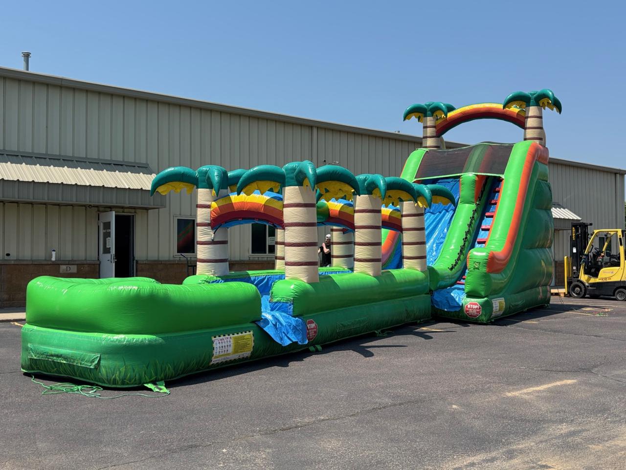 18' Tropical Single Lane Water Slide - 50' Long