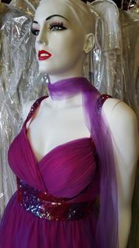 MAY QUEEN COUTURE USA TULLE FUCHSIA PURPLE DRESS