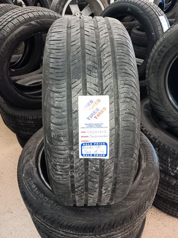 235/50R18 Continental ContiProContact E Tires Set of 4