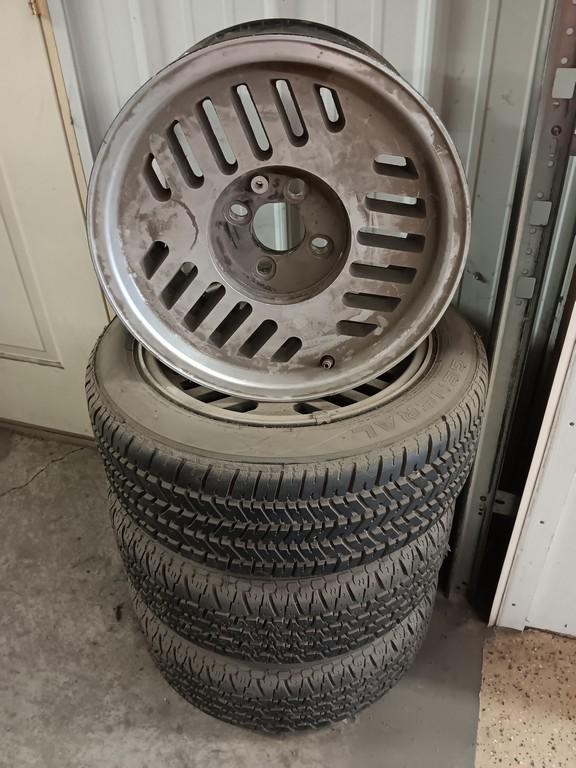 15" Rims 5x 135 mm Set of 4 & 195/50R15 General Tires Set of 3
