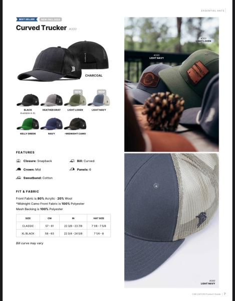 White Leather WARG Branded Bills Curved Trucker Hat