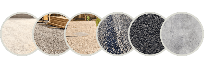 Gravel | Limestone | Crushed Concrete | Recycled Asphalt/Millings | Asphalt | Concrete