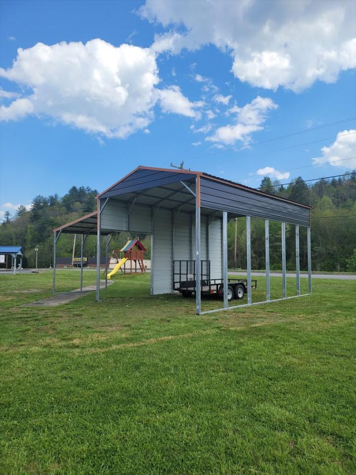 SAVE 20% OFF - ONLY $6,940 -  18x30x14 RV COVER WITH 10x12x9 LEAN-TO - NO CREDIT CHECK RTO - FREE INSTALL  IN NC!