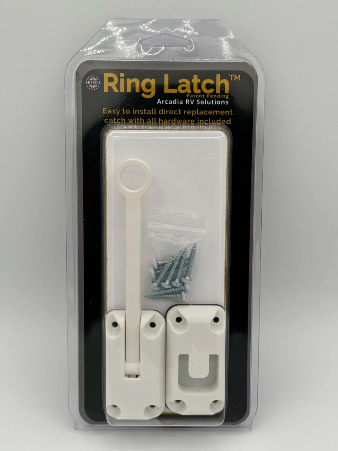 Ring Latch 5" White