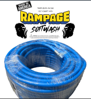Rampage 1/2" Blue 300' Softwash Hose with Crimped Ends