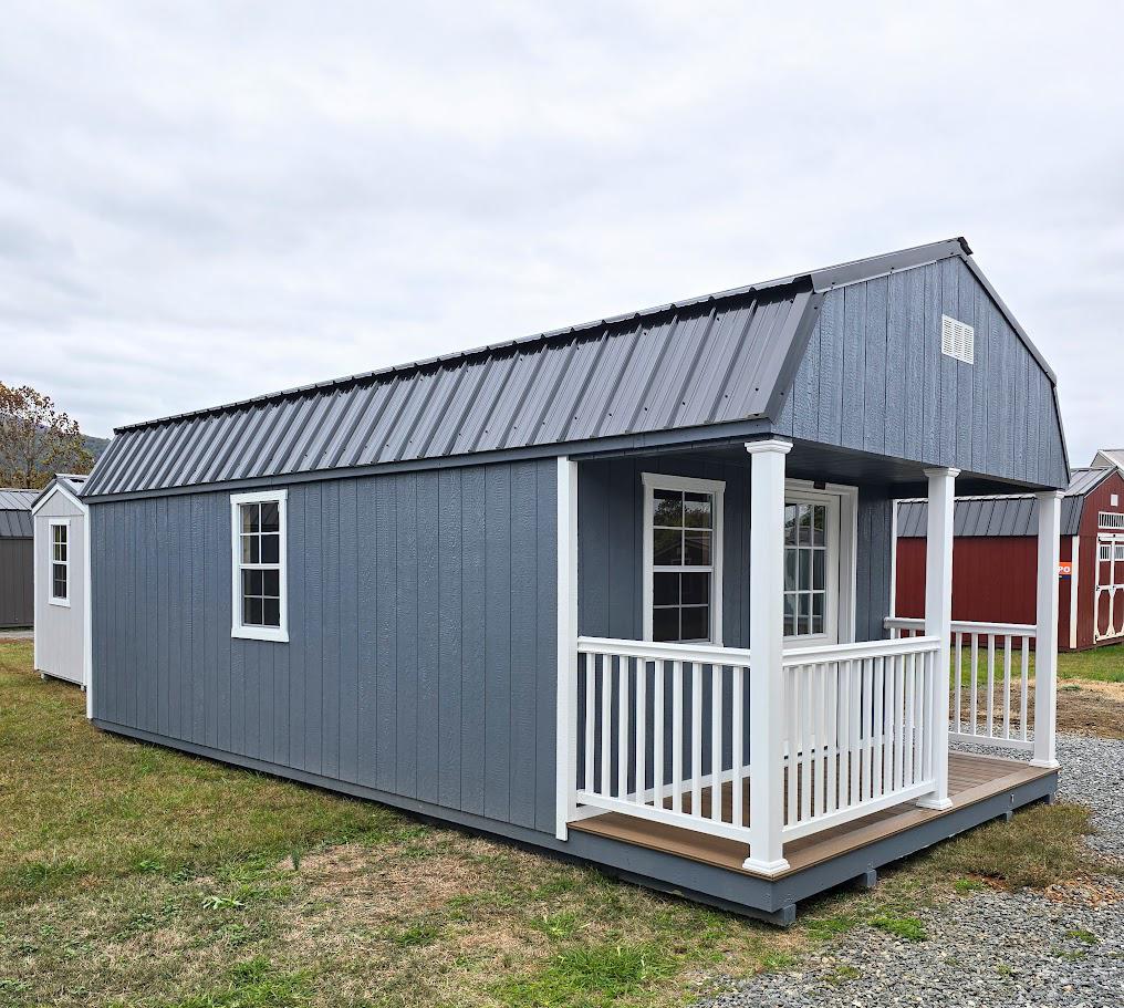 12x24 BARN W/TREX PORCH -  $10,206 or $404 Down & $404/Month  - NO CREDIT CHECK - FREE DELIVERY & BLOCKS (50 miles)