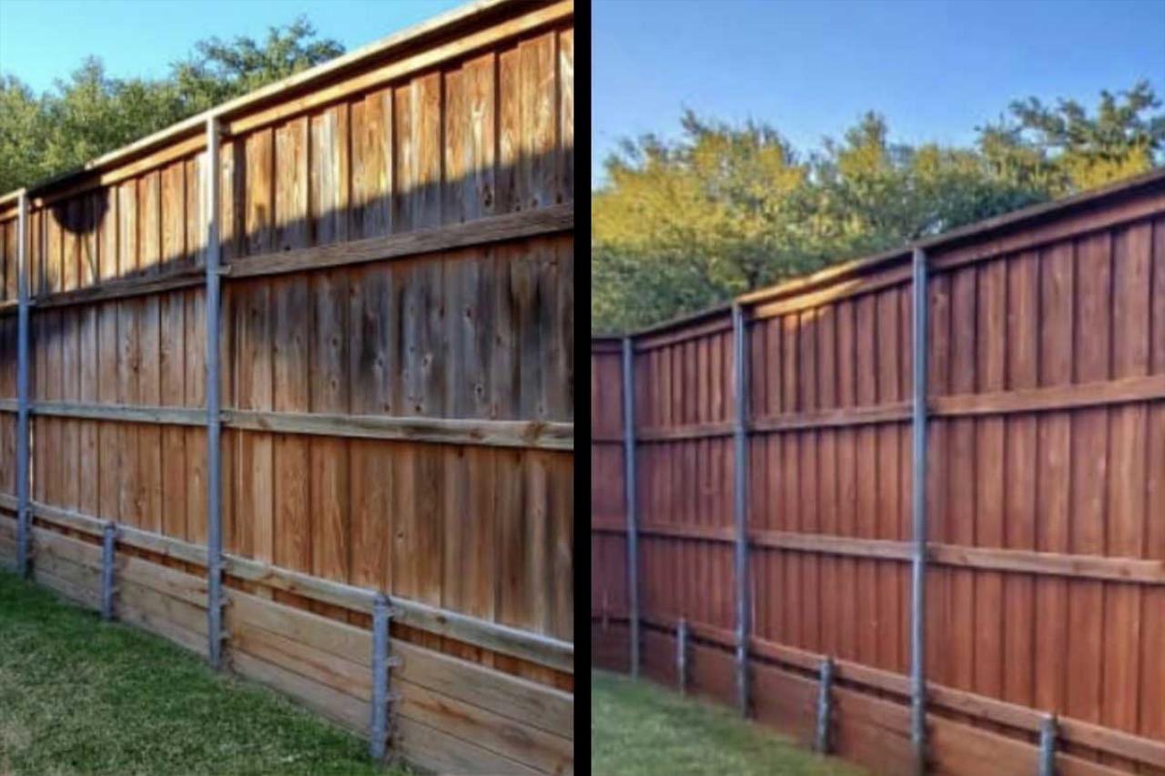 Fence Staining