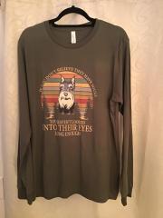 Long sleeve green Scotty dog shirt