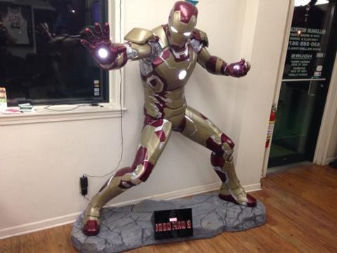 Life Size Marvel Ironman 3 Statue with LED Lights