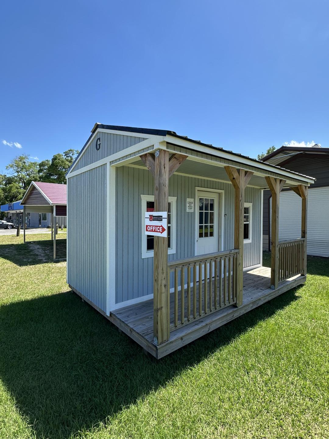 Graceland 12x16 Side Porch Cabin