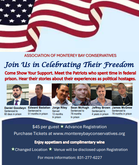 Celebrating Their Freedom: Daniel Goodwyn, Edward Badalian, Jorge Riley, Sean McHugh, Jeffrey Brown, and James McGrew