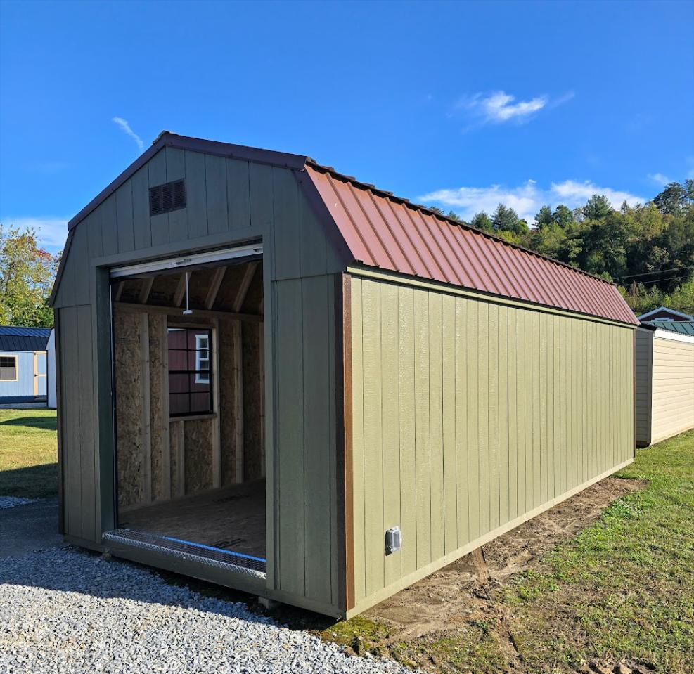$891 OFF - 10x24 LOFTED GARAGE W/ELECTRICAL - $8,019 OR $317 DOWN & $317/MO -NO CREDIT CHECK - FREE DELIVERY, LEVELING & BLOCKS (50 mi)