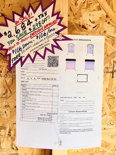 🔥$2,684 or $106 DOWN & $106/MO- 6x8 LOFTED BARN - NO CREDIT CHECK - EVERYONE APPROVED - FREE DELIVERY & BLOCKS (50 miles)