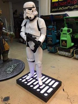 Life Size Star Wars Stormtrooper with Blaster Full Size
