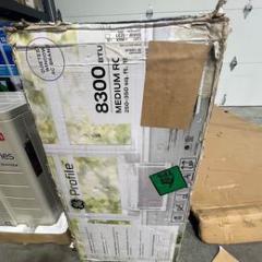 GE Profile ClearView Window Air Conditioner Unit, 8,300 BTU, U-Shaped Adjustable Depth- Item 772
