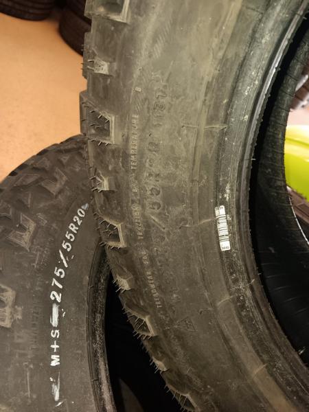 275/55R20 Goodyear Wrangler Duratrac Tires Set of 4